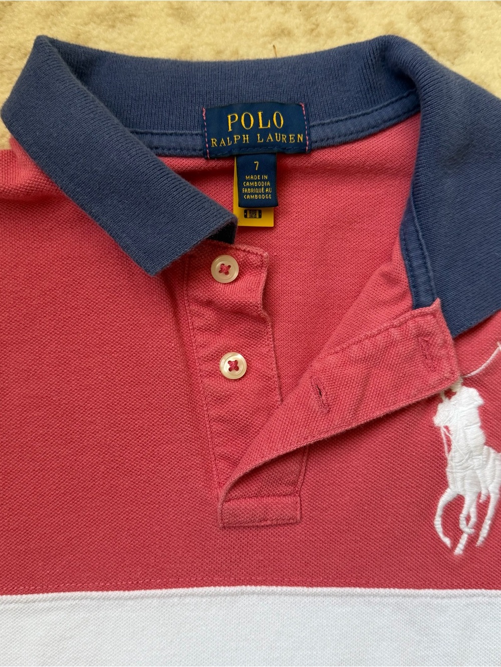 Bundle of boys summer shorts and tops (Mostly Polo by Ralph Lauren, size 7) - Picture 8 of 16